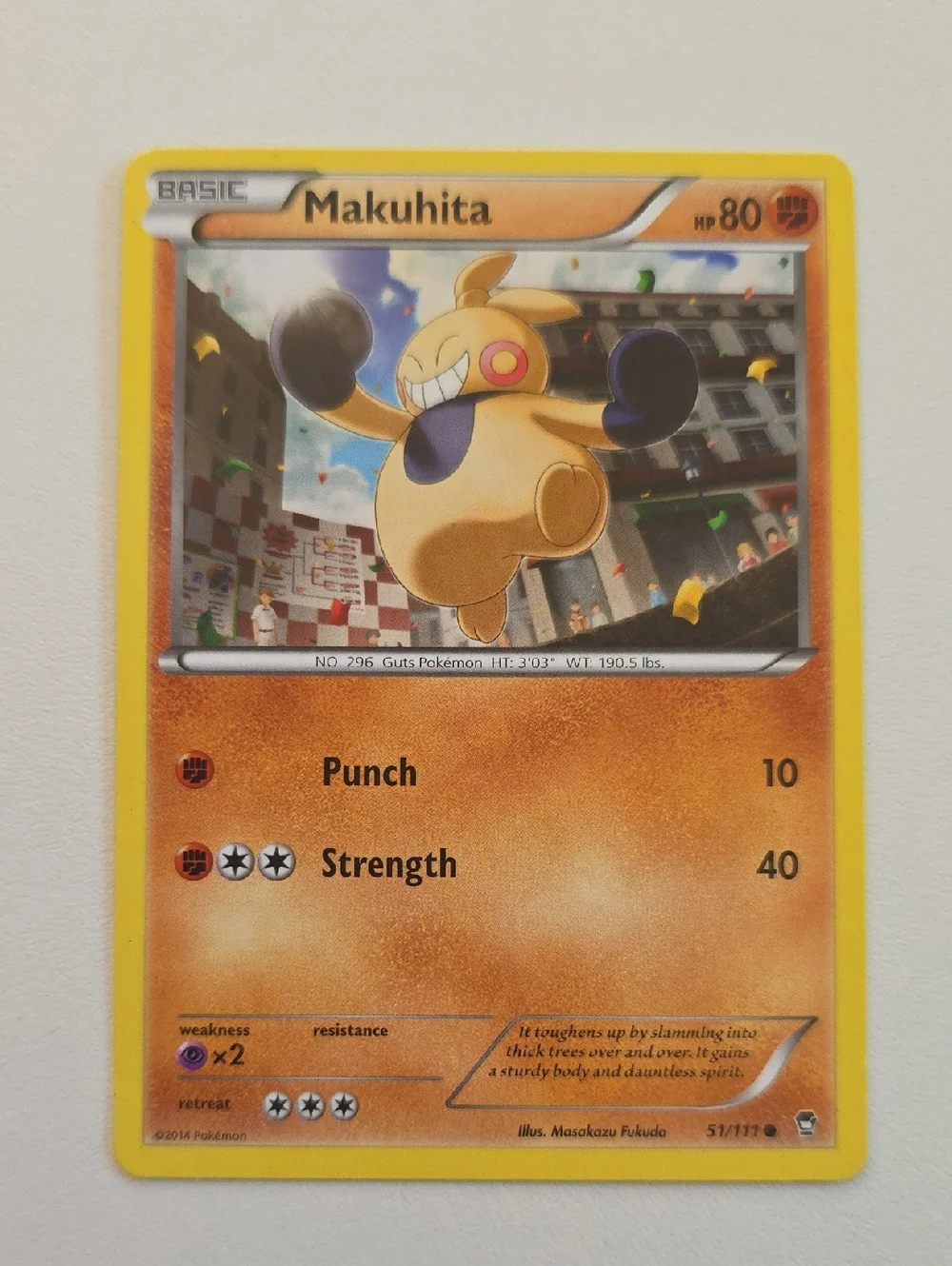 Pokemon Hariyama And Makuhita Card